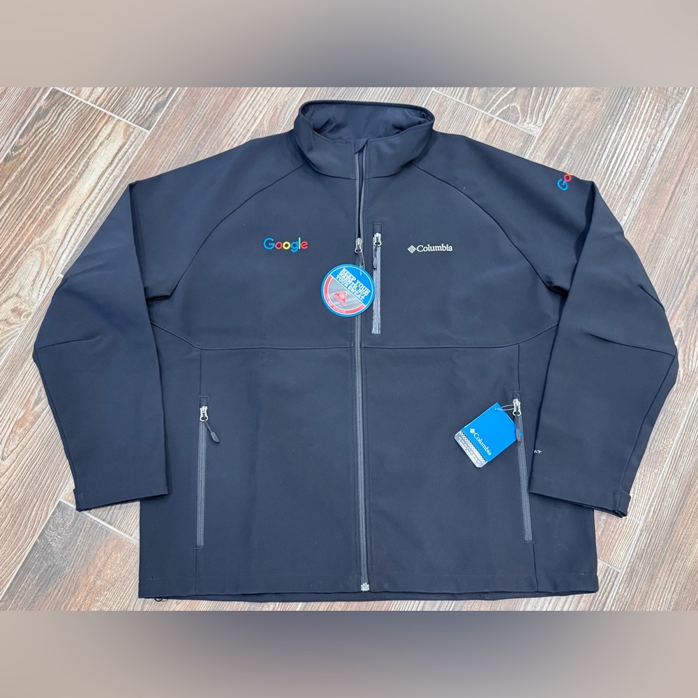 Columbia Omni Wind Block Full Zip Jacket Mens XXL 2XL Lightweight Black Google
